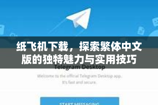 纸飞机下载，探索繁体中文版的独特魅力与实用技巧