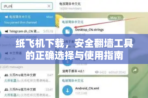 纸飞机下载，安全翻墙工具的正确选择与使用指南