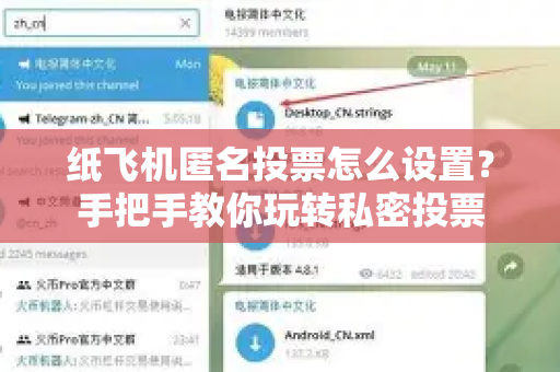 纸飞机匿名投票怎么设置?手把手教你玩转私密投票-第1张图片-纸飞机下载官网 - 纸飞机PC桌面版 | 官方下载中心 纸飞机匿名投票怎么设置?手把手教你玩转私密投票-第1张图片-纸飞机下载官网 - 纸飞机PC桌面版 | 官方下载中心