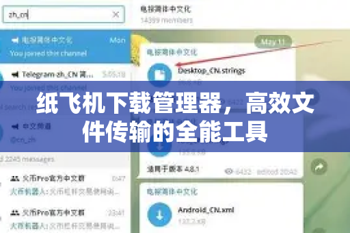纸飞机下载管理器，高效文件传输的全能工具