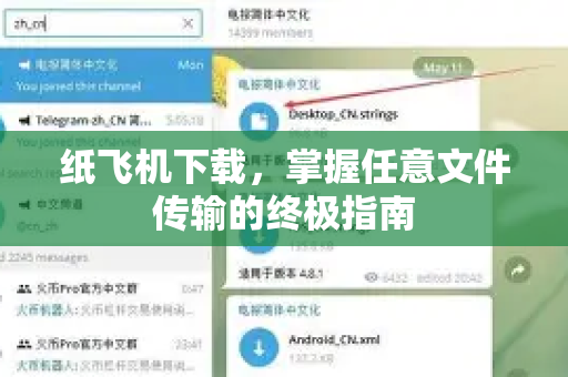 纸飞机下载，掌握任意文件传输的终极指南